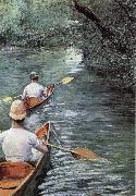 Gustave Caillebotte Canoeing on the Yerres France oil painting artist